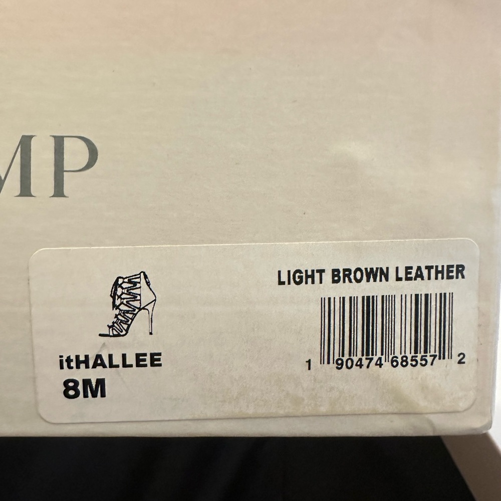 Ivanka Trump Light Brown Leather Heels